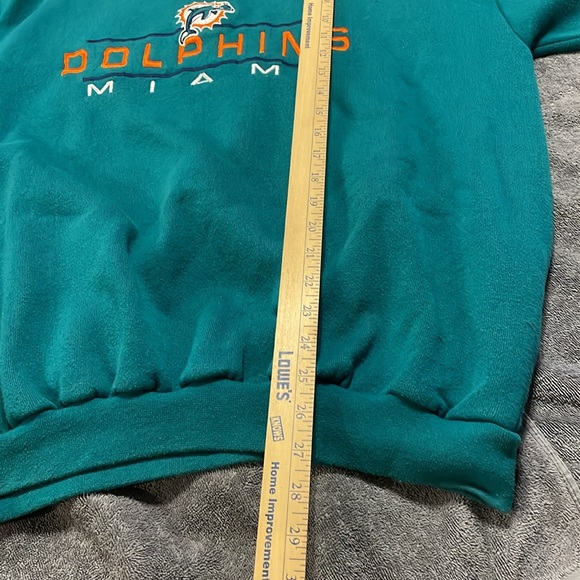 Vintage Miami Dolphins Embroidered NFL Sweatshirt Logo 7 Brand, Men’s XL - Picture 8 of 11